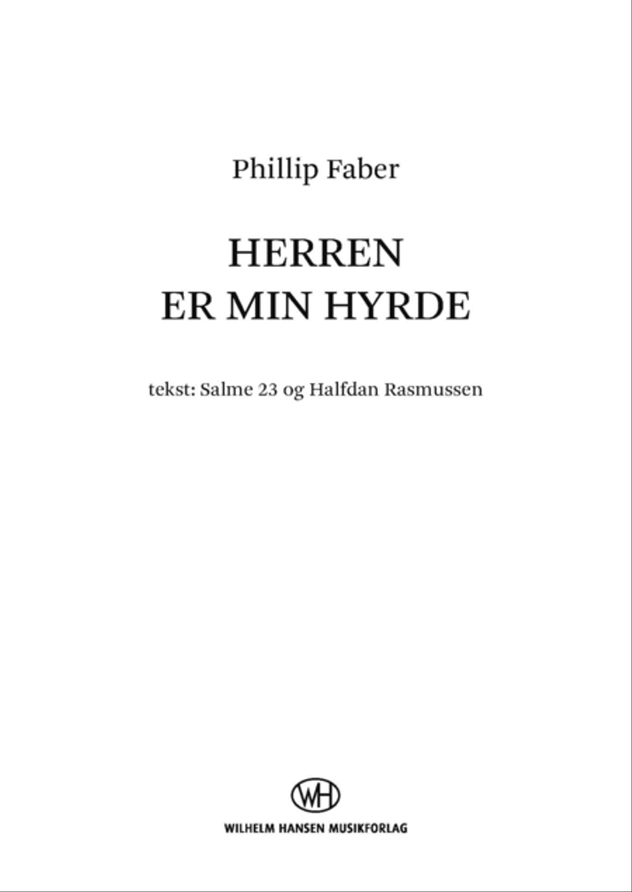 Herren Er Min Hyrde Choir scores gallery preview page 1