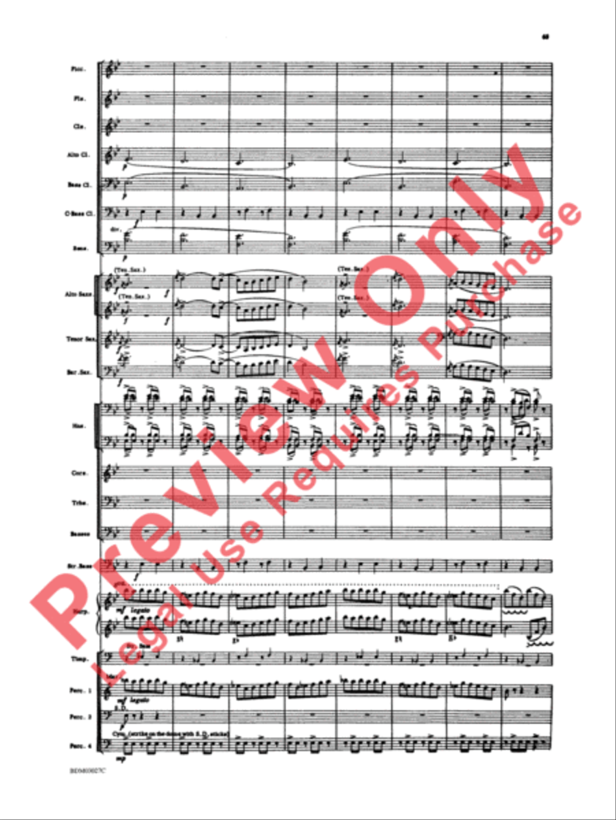La Fiesta Mexicana Concert Band scores gallery preview page 66