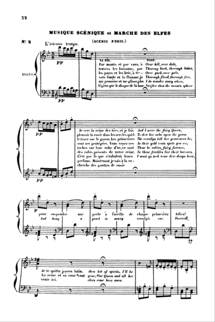 A Midsummer Night's Dream, Op. 61 Choir scores gallery preview page 5