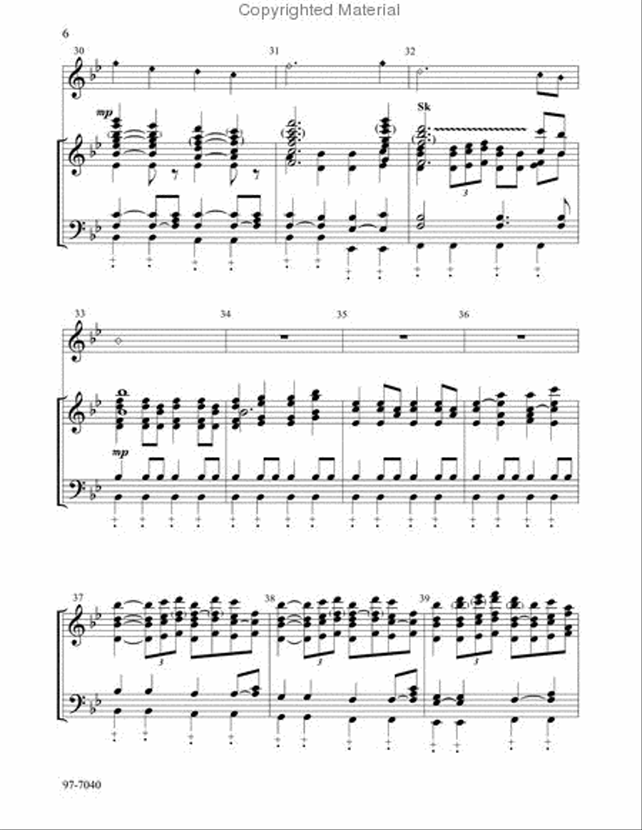 Sheep May Safely Graze (Thompson) Handbell Choir scores gallery preview page 3