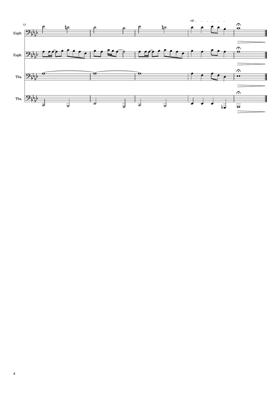 Blackbird Brass Quartet scores gallery preview page 4