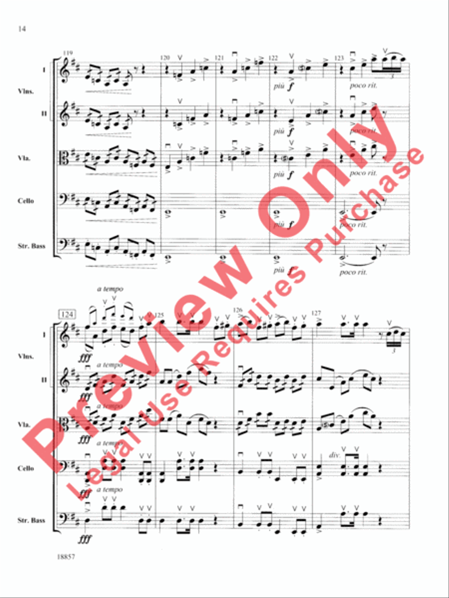 Wedding Day at Troldhaugen String Orchestra scores gallery preview page 15