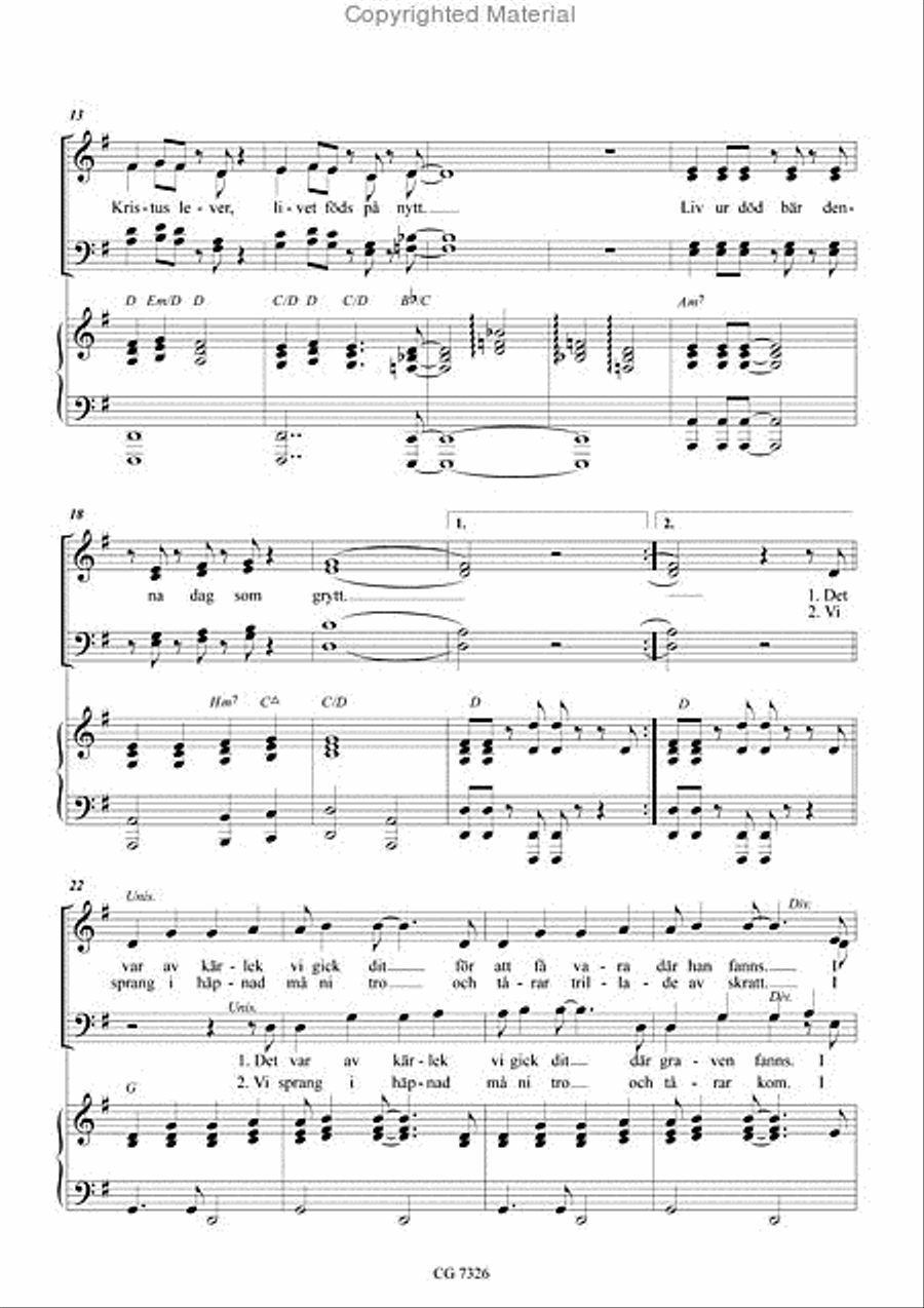 Uppstandelsesamba 4-Part scores gallery preview page 3