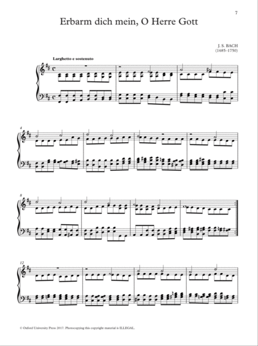 Oxford Book of Lent and Easter Organ Music for Manuals Organ Solo scores gallery preview page 7