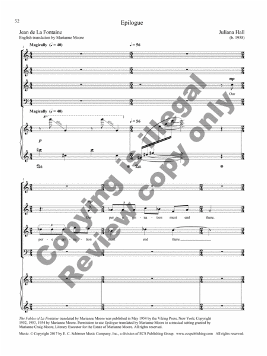 Fables for a Prince Tenor Voice scores gallery preview page 32