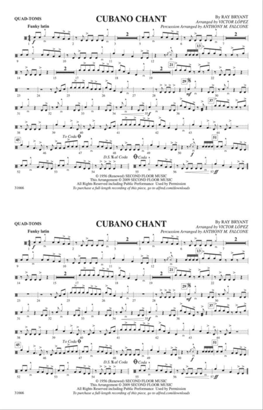 Cubano Chant: Quad-Toms