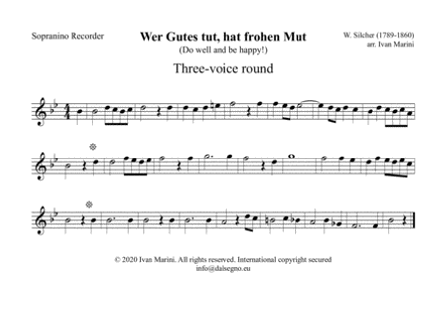 WER GUTES TUT (Silcher) - Every combination of Winds Concert Band scores gallery preview page 2