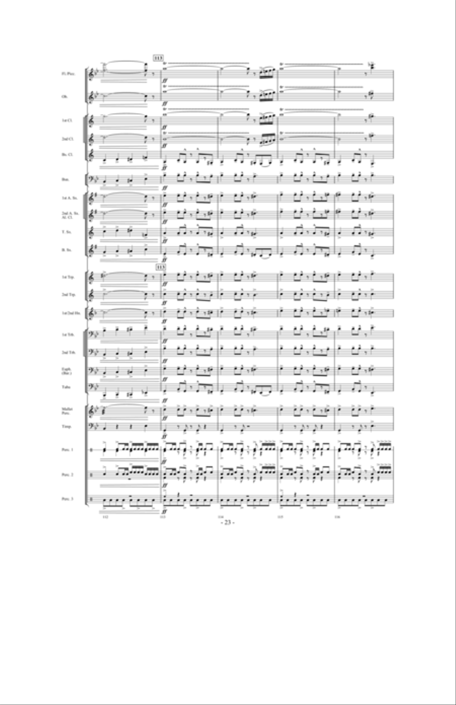 Night Ride Through Metropolis Concert Band scores gallery preview page 22