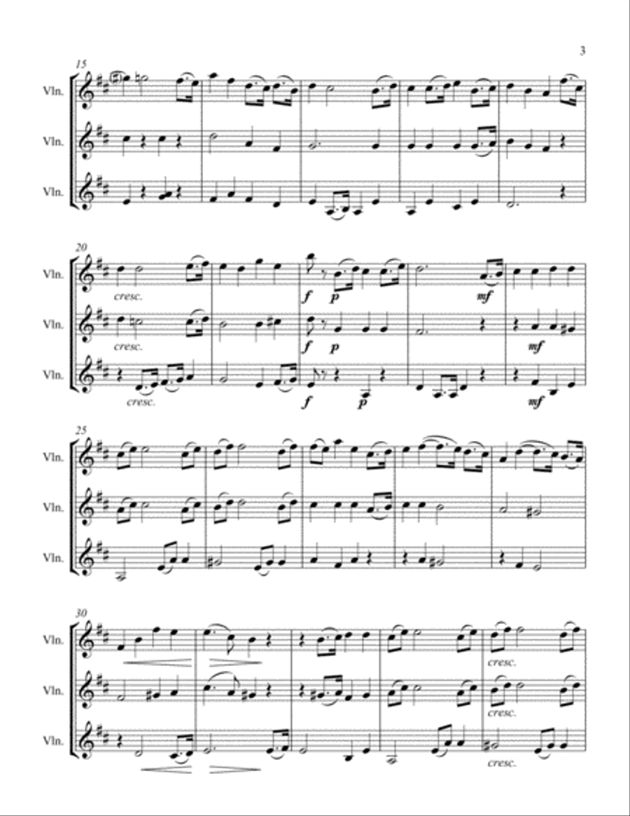 March String Trio scores gallery preview page 3