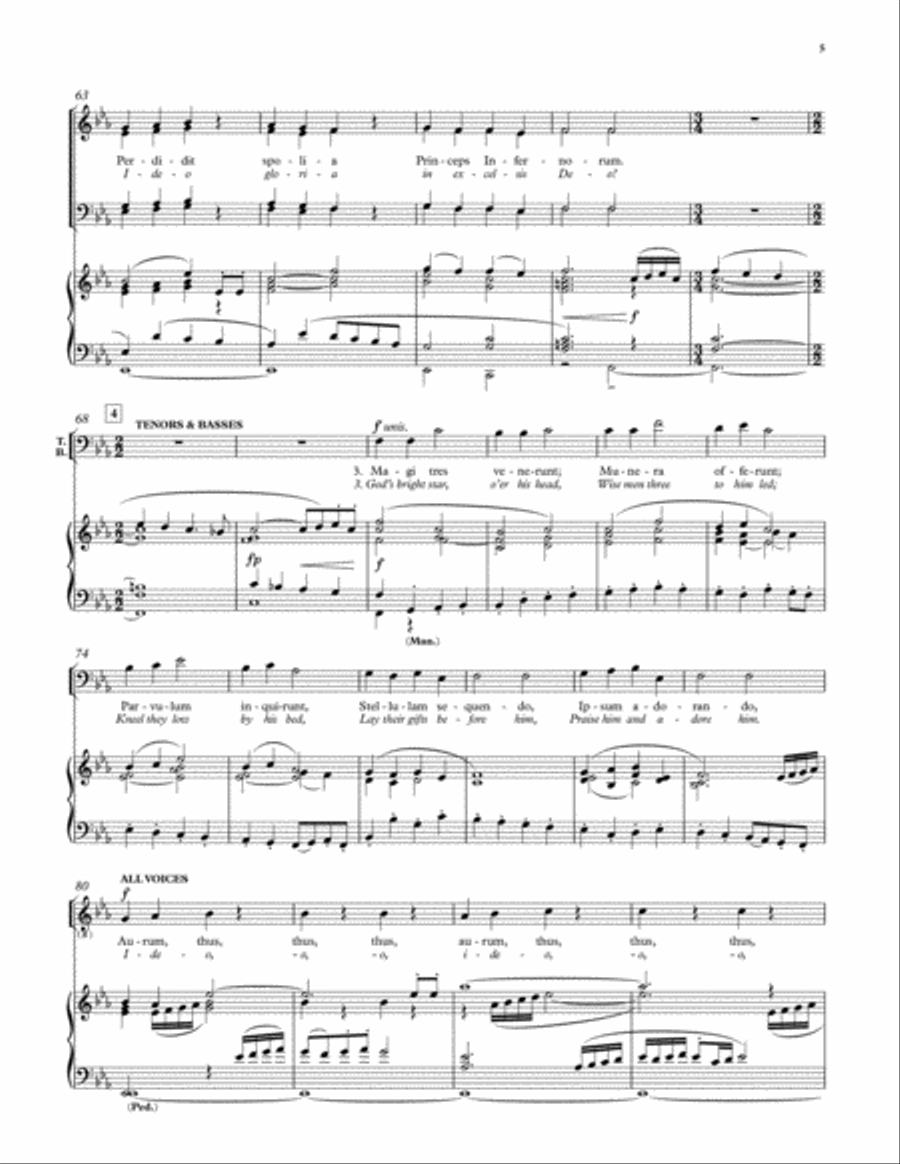 Christus Natus Est Christus Natus Est 4-Part scores gallery preview page 5
