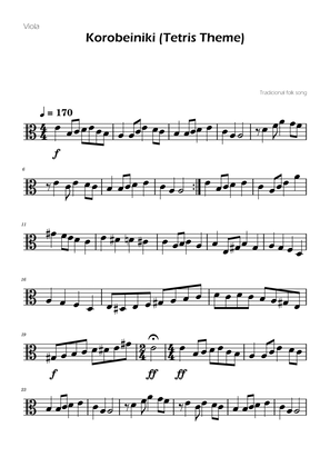 Tetris Theme for Viola