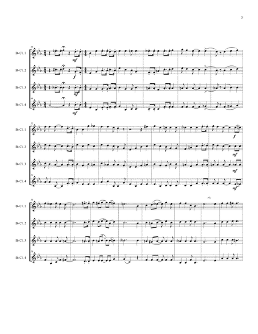 Four for Four - A Barbershop Medley for Clarinet Quartet image number null