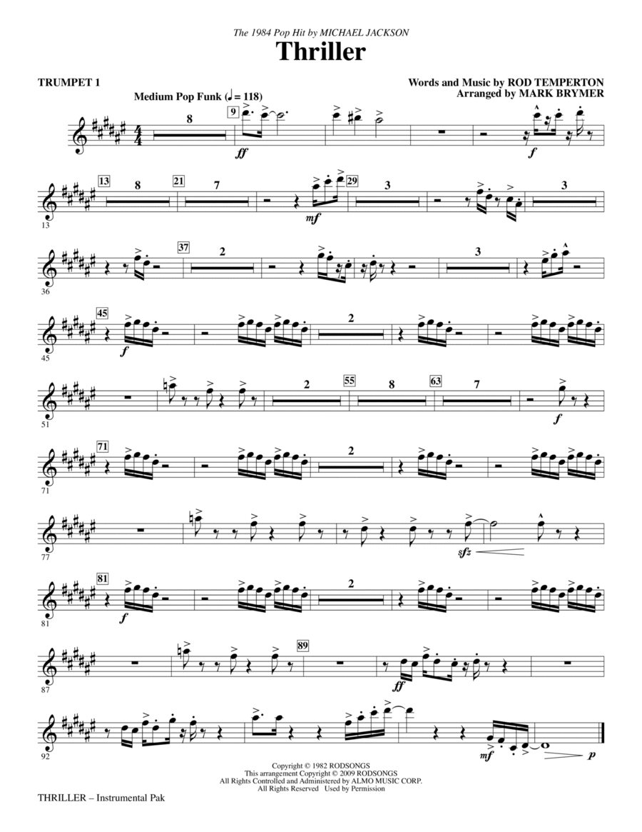 Thriller - Trumpet 1