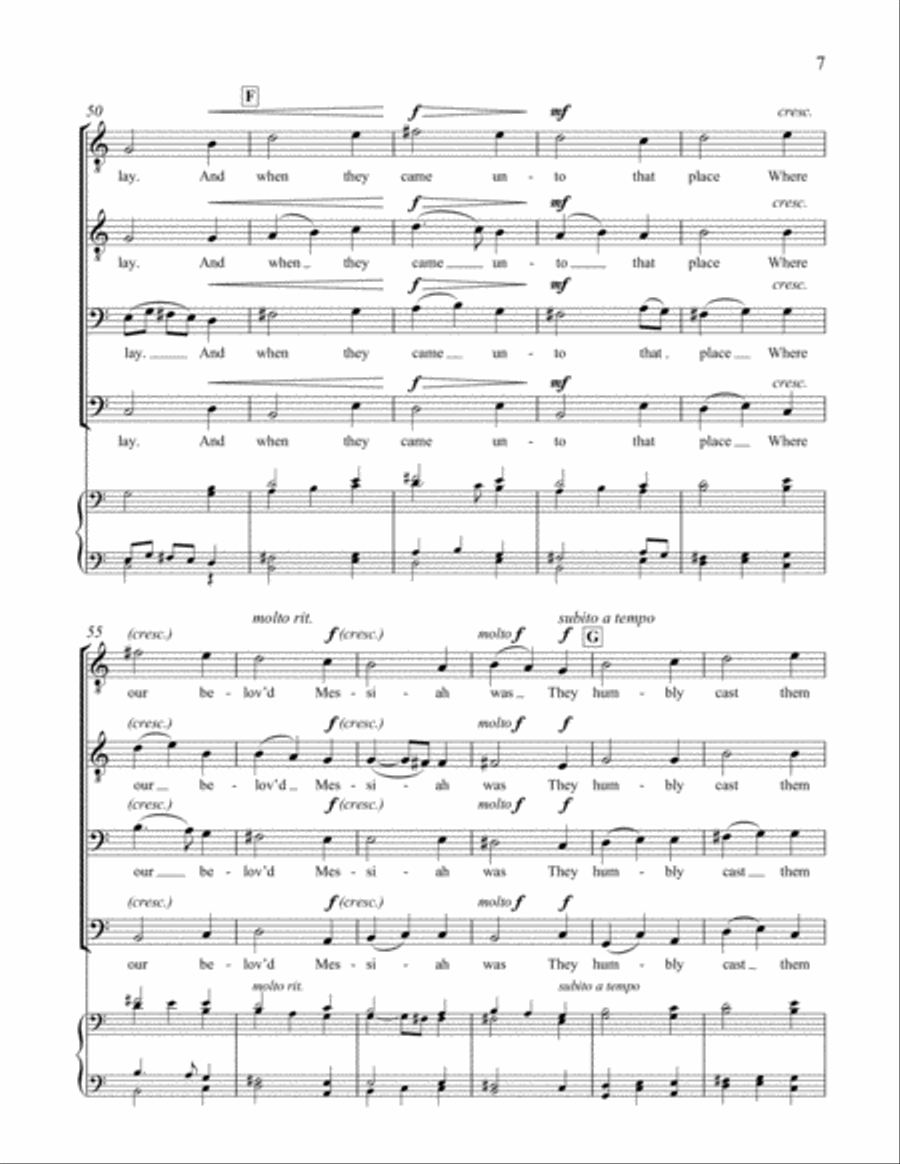 Carols Ancient and New: 1. Good People All TTBB scores gallery preview page 5