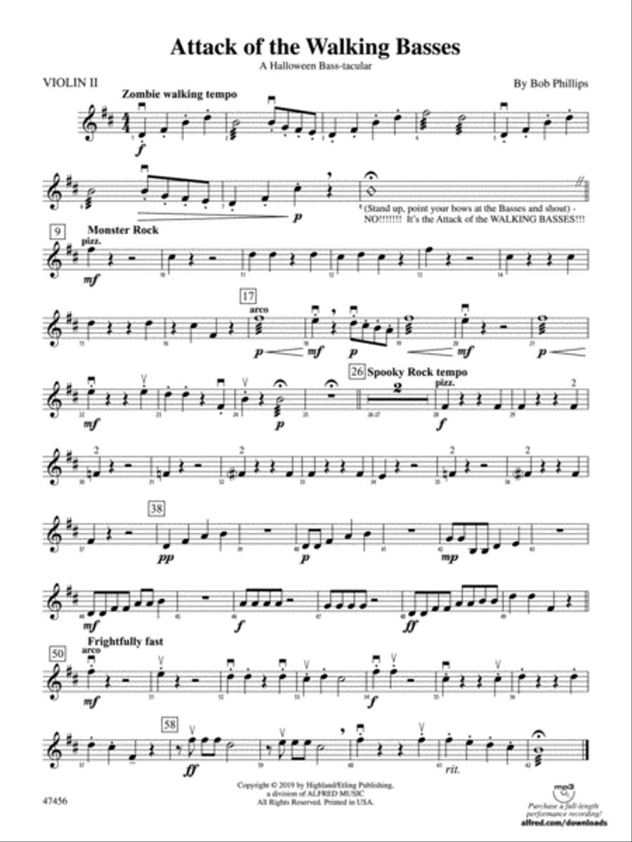 Attack of the Walking Basses: 2nd Violin
