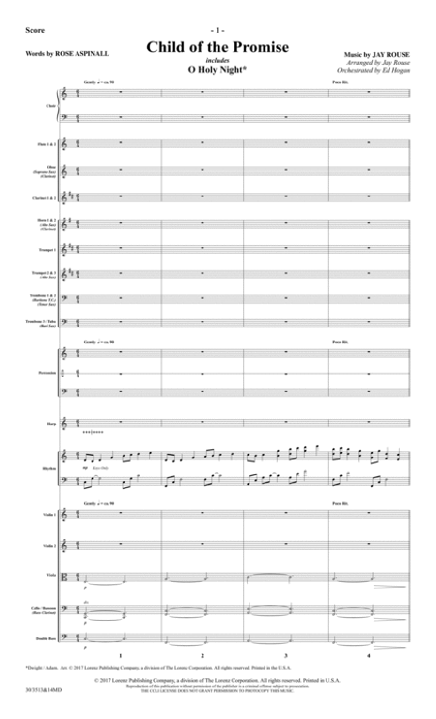 Child of the Promise - Orchestral Score and Parts Choir scores gallery preview page 3