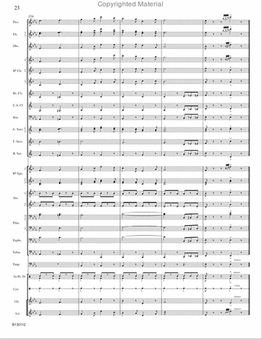 March Grandioso March Grandioso Concert Band scores gallery preview page 25