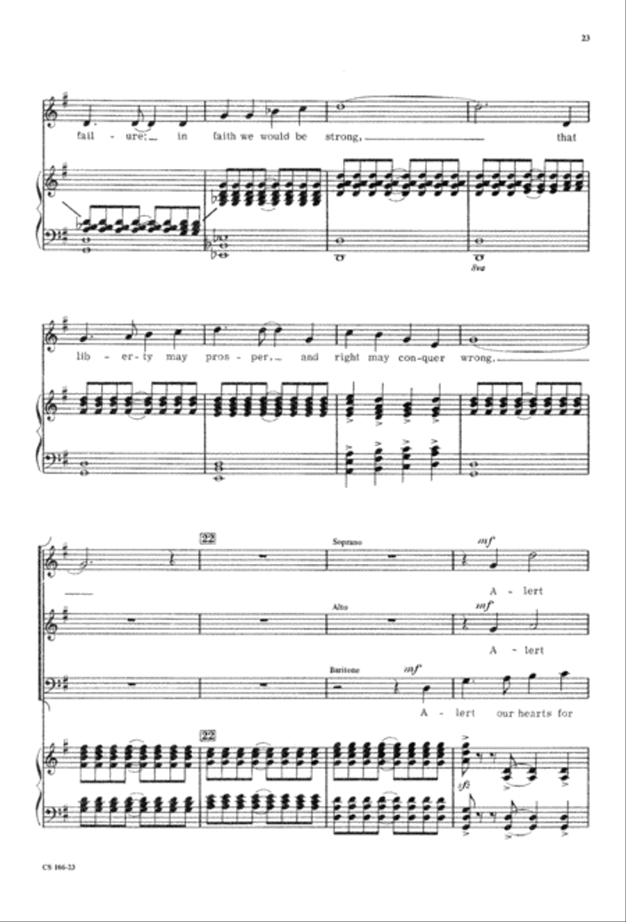 Sacred Anthem Book 3-Part scores gallery preview page 25