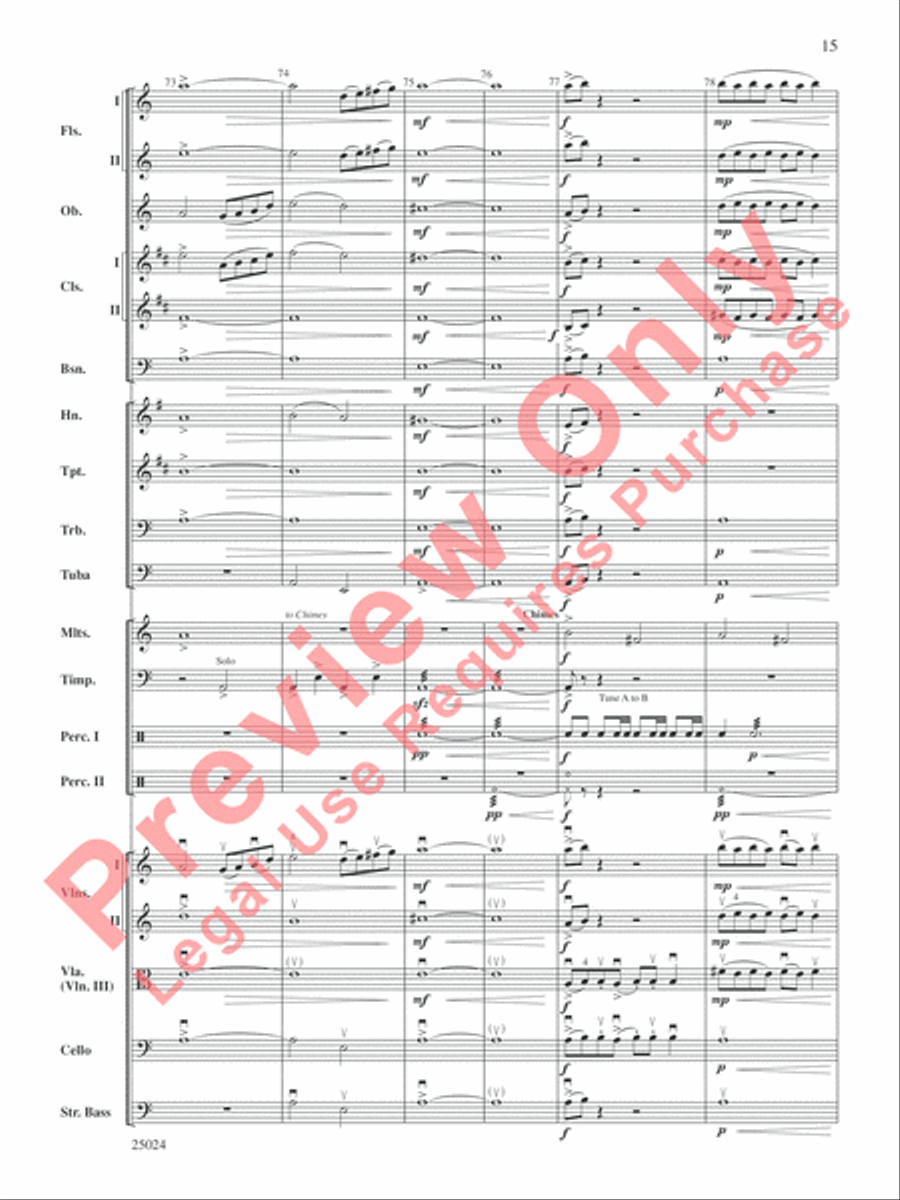 Symphonic Statement Full Orchestra scores gallery preview page 17