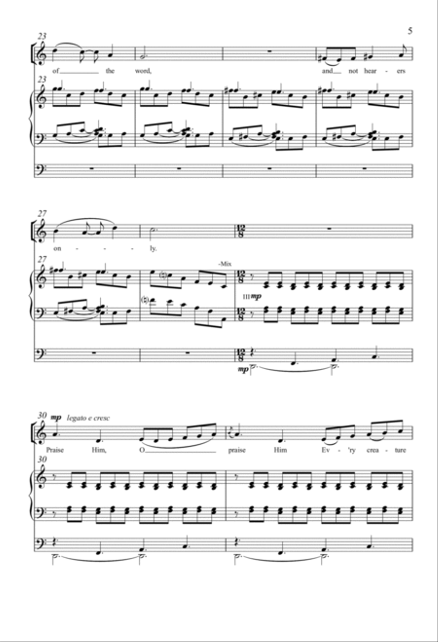 Be Ye Doers Of The Word Be Ye Doers Of The Word 4-Part scores gallery preview page 4