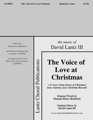 Book cover for The Voice of Love at Christmas