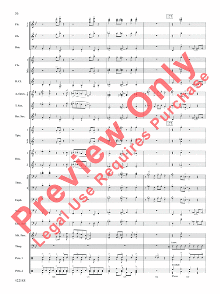 Tower of Power Greatest Hits Concert Band scores gallery preview page 37
