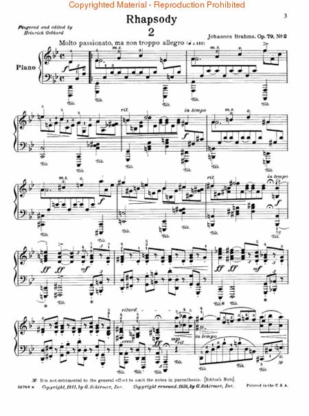 Rhapsody in G Minor, Op. 79, No. 2