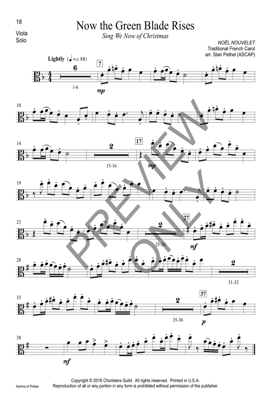 Hymns of Praise - Viola (with CD) Piano Accompaniment scores gallery preview page 2