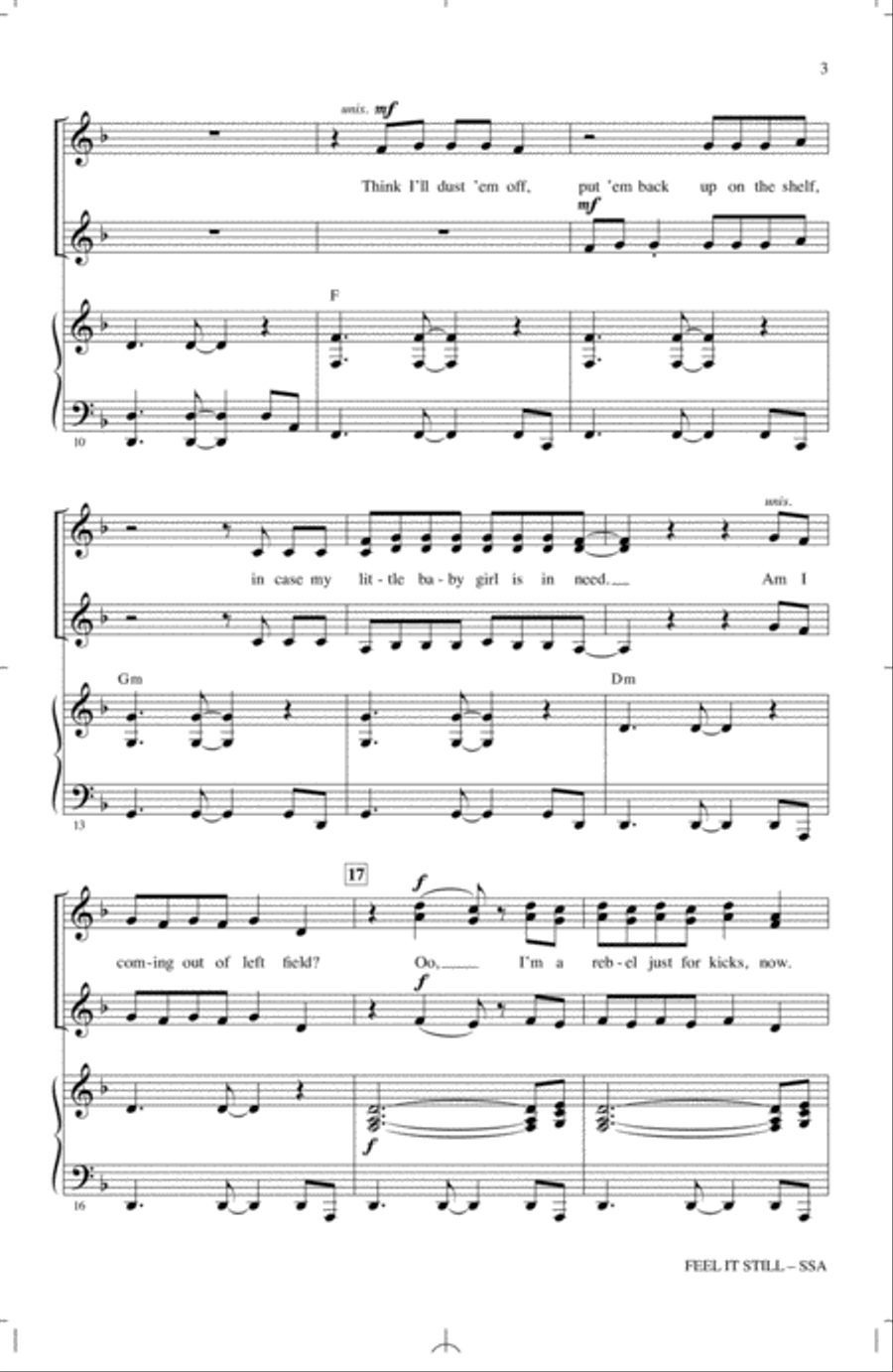 Feel It Still Feel It Still SSA scores gallery preview page 2