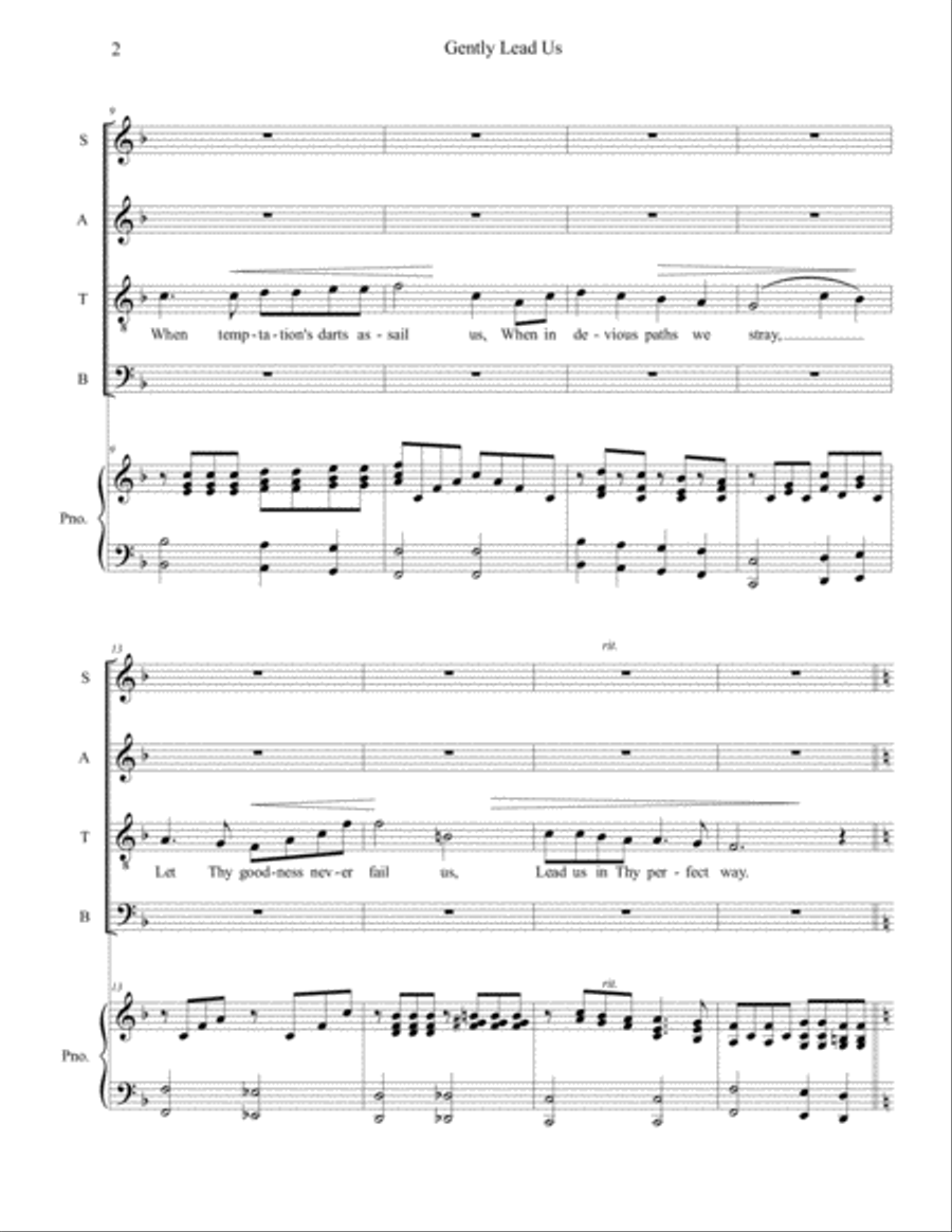Gently Lead Us Gently Lead Us 4-Part scores gallery preview page 2