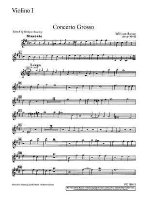Book cover for Concerto Grosso in B Minor