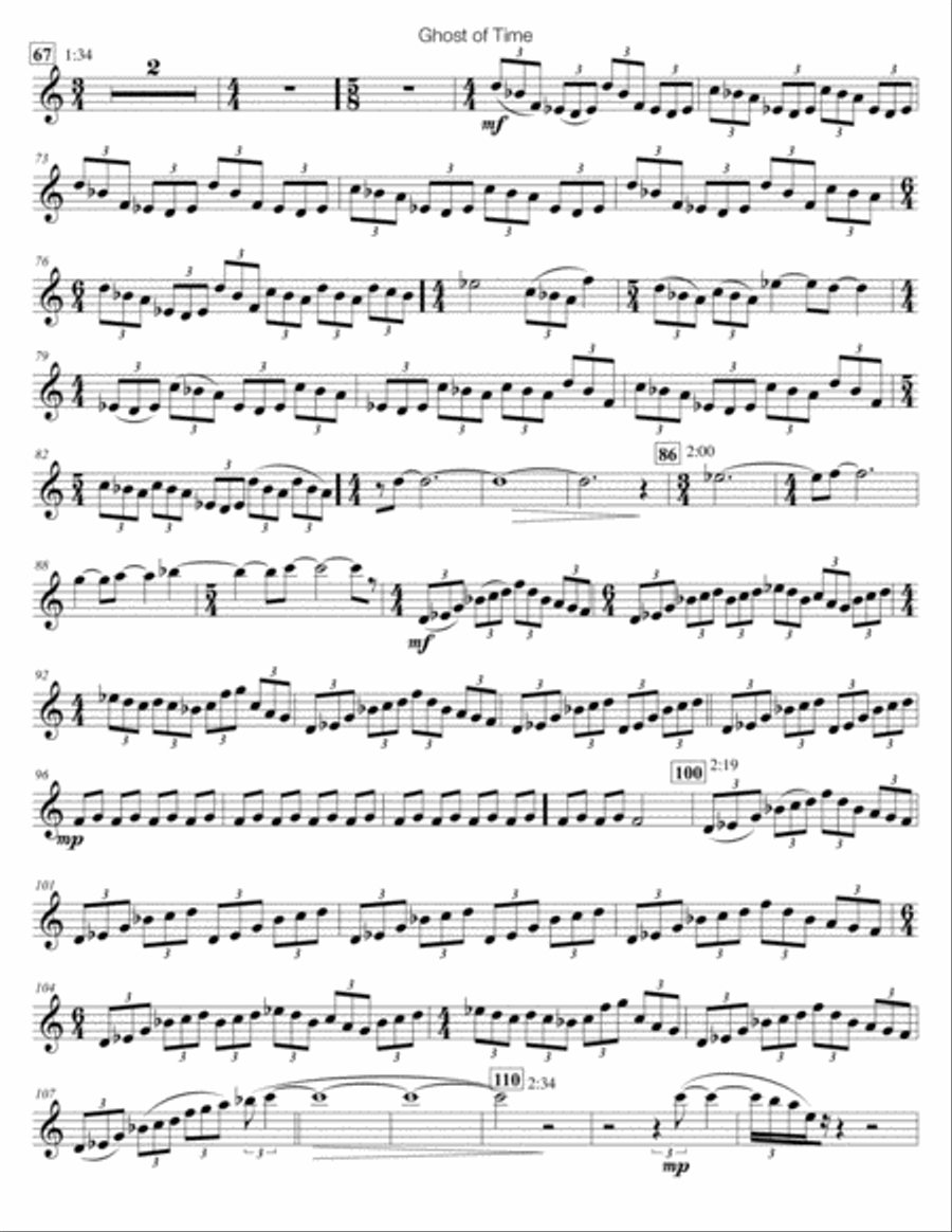 Ghost of Time Violin Solo scores gallery preview page 3