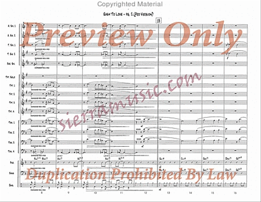 Easy To Love (Pro) Easy To Love (Pro) Big Band scores gallery preview page 3