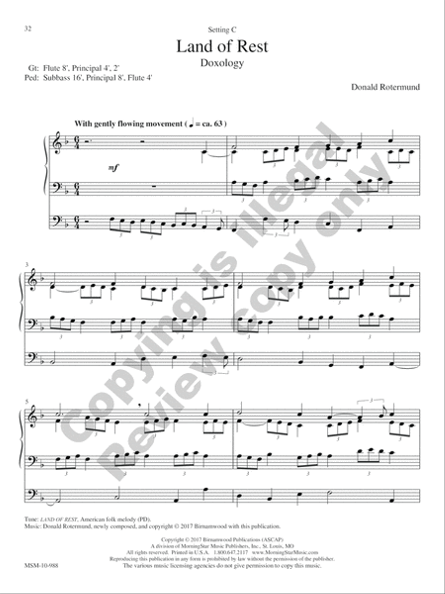 36 Flexible Hymn-Based Extemporizations Organ scores gallery preview page 47