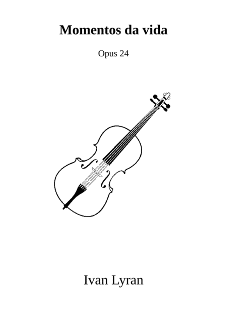 Momentos da vida Opus 24 Violin Solo scores gallery preview page 1