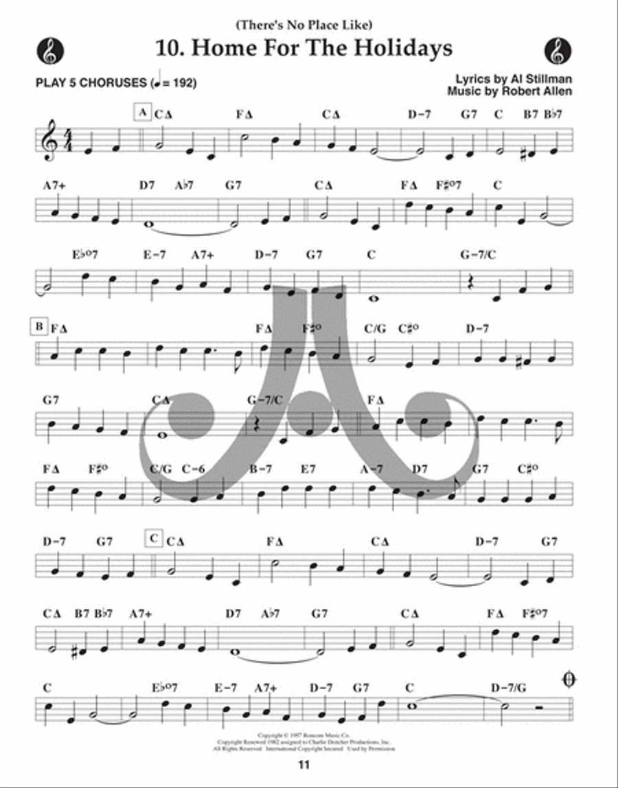 Volume 129 - A Jazzy Christmas C Instrument scores gallery preview page 5
