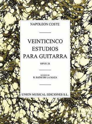 Book cover for 25 Estudios para Guitarra