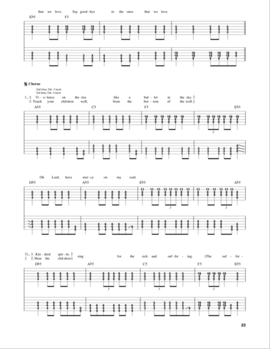 Say Goodbye Electric Guitar scores gallery preview page 2