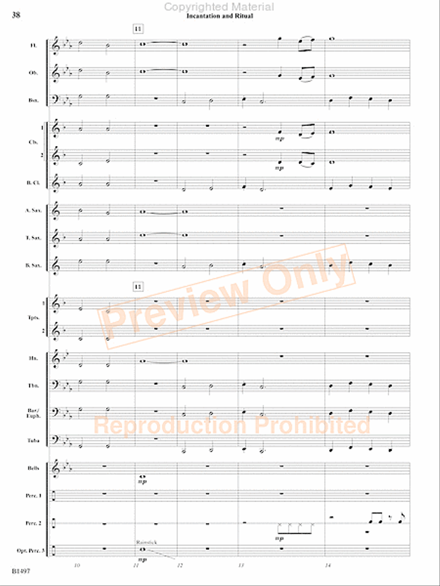 Curtain Up! Concert Band scores gallery preview page 35