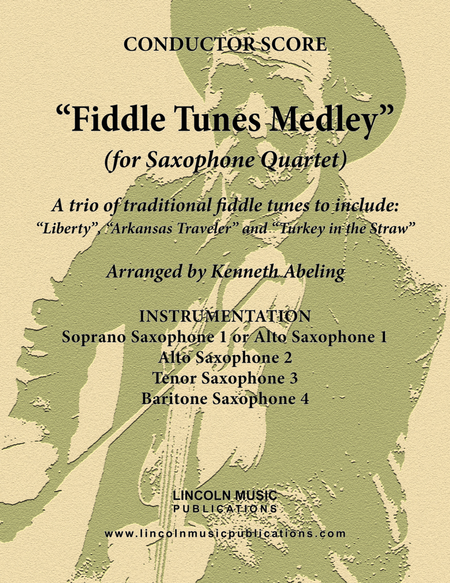 Fiddle Tunes Medley (for Saxophone Quartet SATB or AATB) image number null