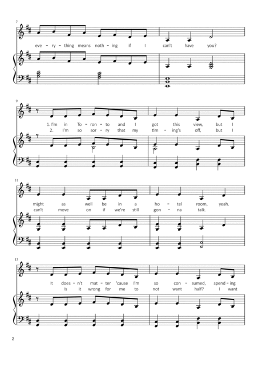 If I Can't Have You Voice scores gallery preview page 2