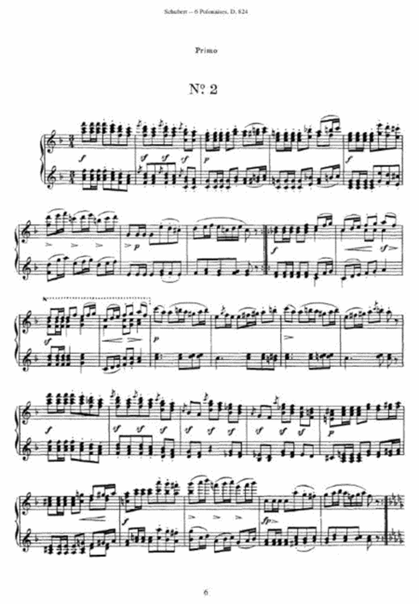 Schubert - Six Polonaises D. 824, Op. 61