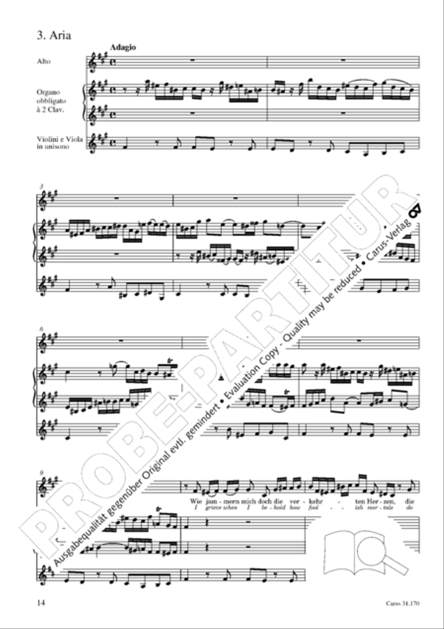 O blessed rest, o welcome heart's delight (Vergnugte Ruh, beliebte Seelenlust) Orchestra scores gallery preview page 15