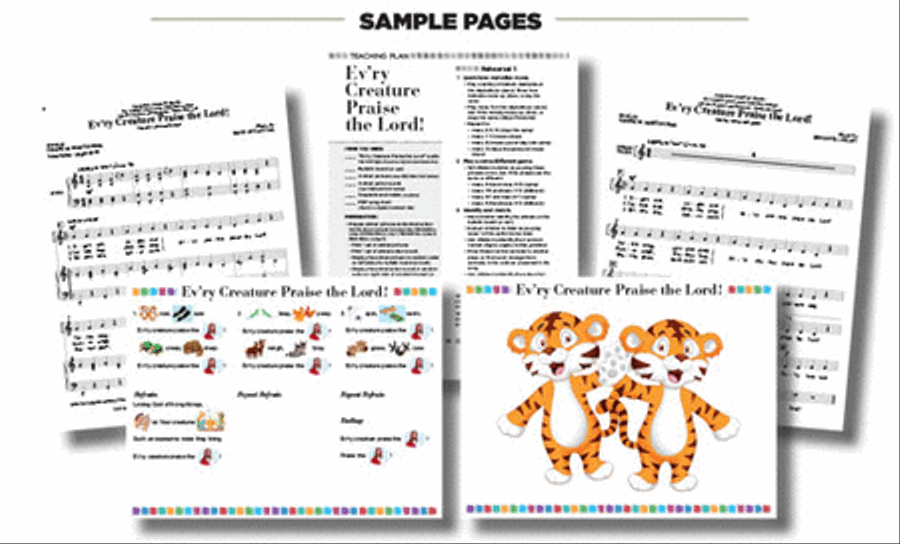 Sing and Celebrate 8! Sacred Songs for Young Voices Unison Choir scores gallery preview page 9