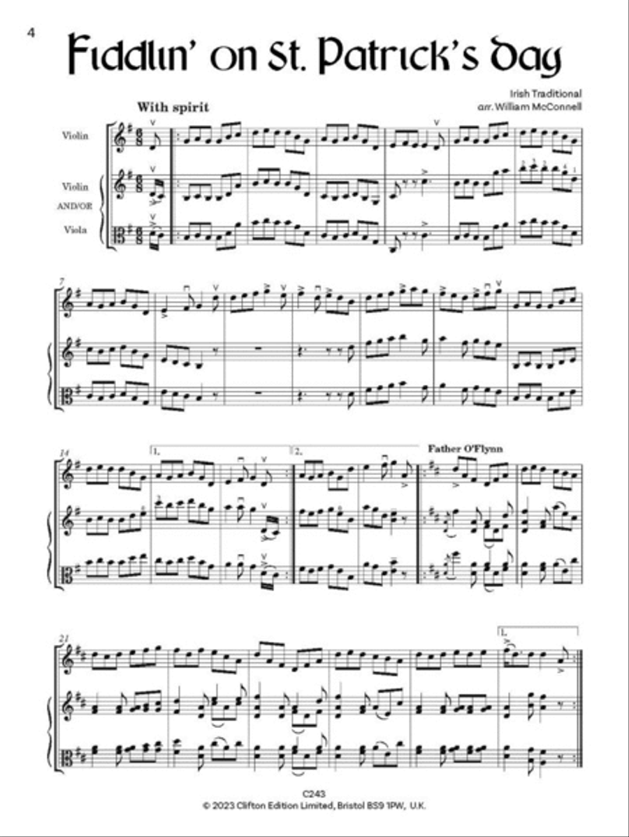 Flexible Folk Duets String Duet scores gallery preview page 4