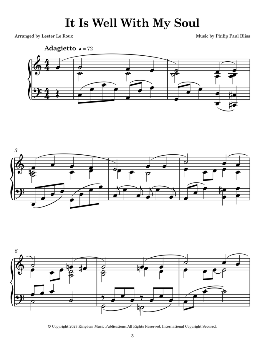Easy Piano Hymns Easy Piano scores gallery preview page 4