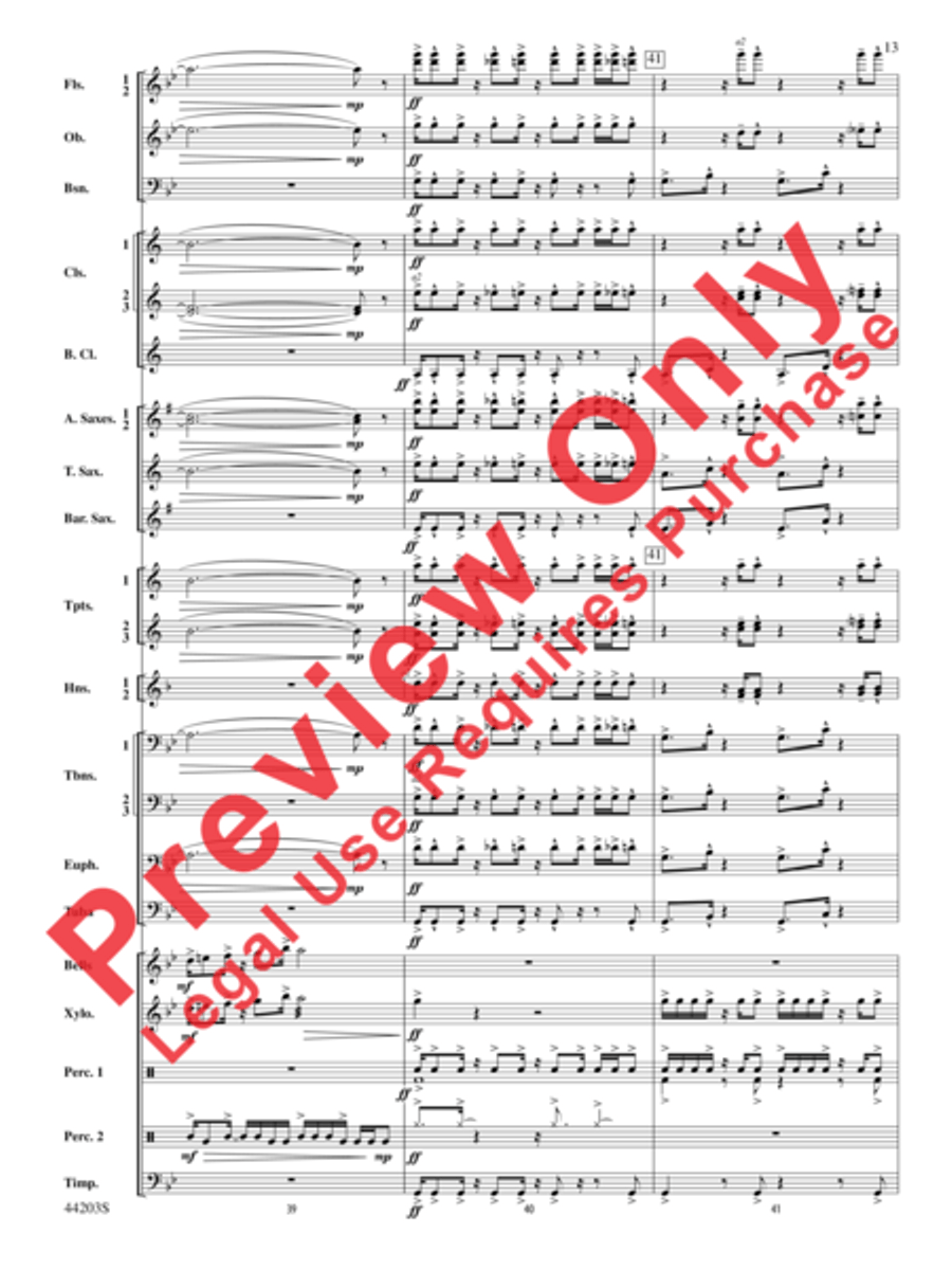 Loco Motion Concert Band scores gallery preview page 5