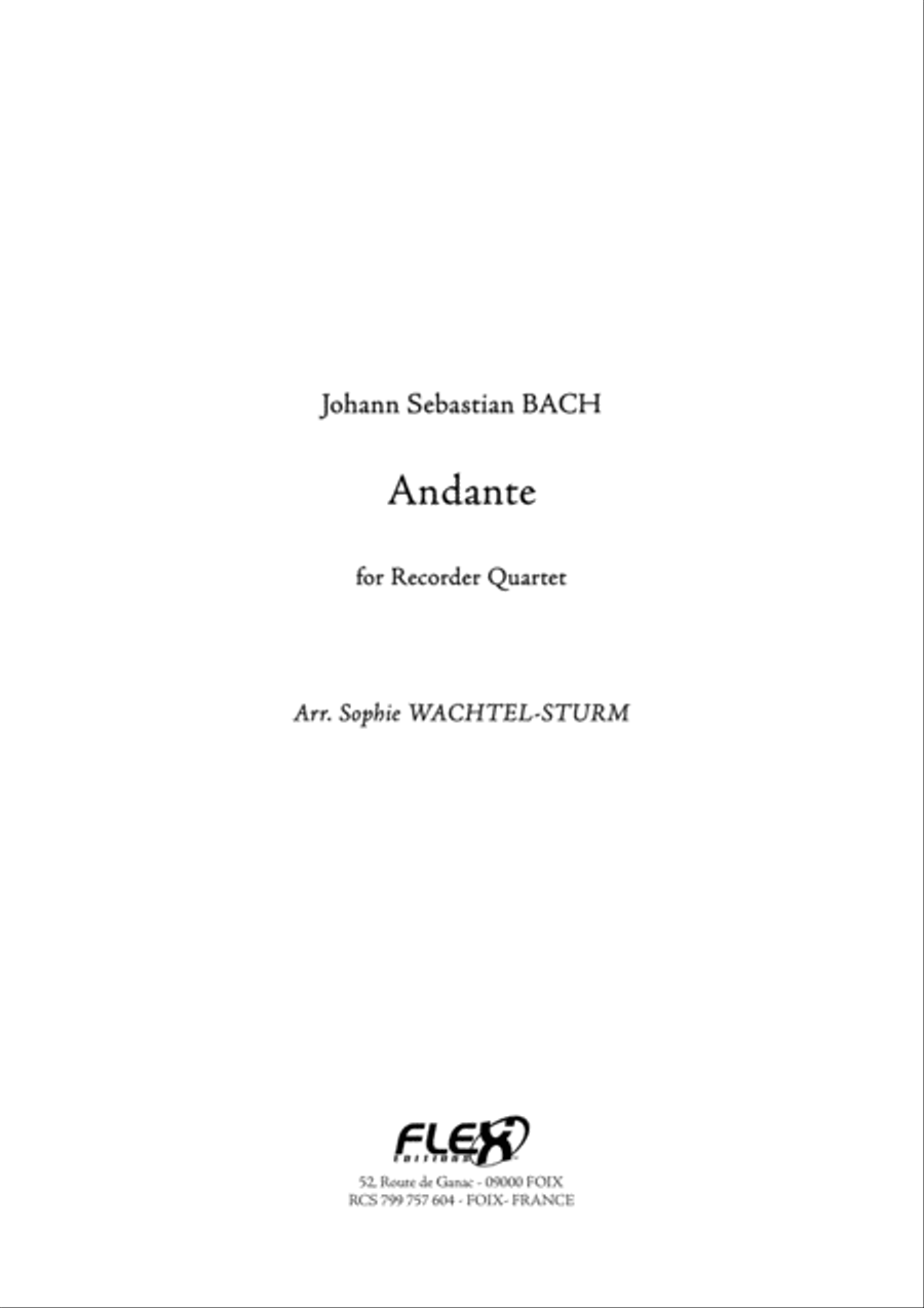 Andante Alto Recorder scores gallery preview page 1