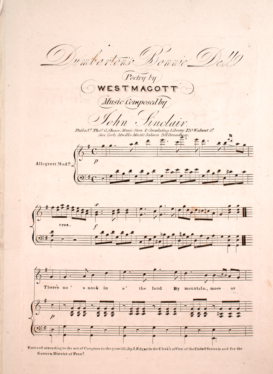 Dumbarton's Bonnie Dell. Ballad