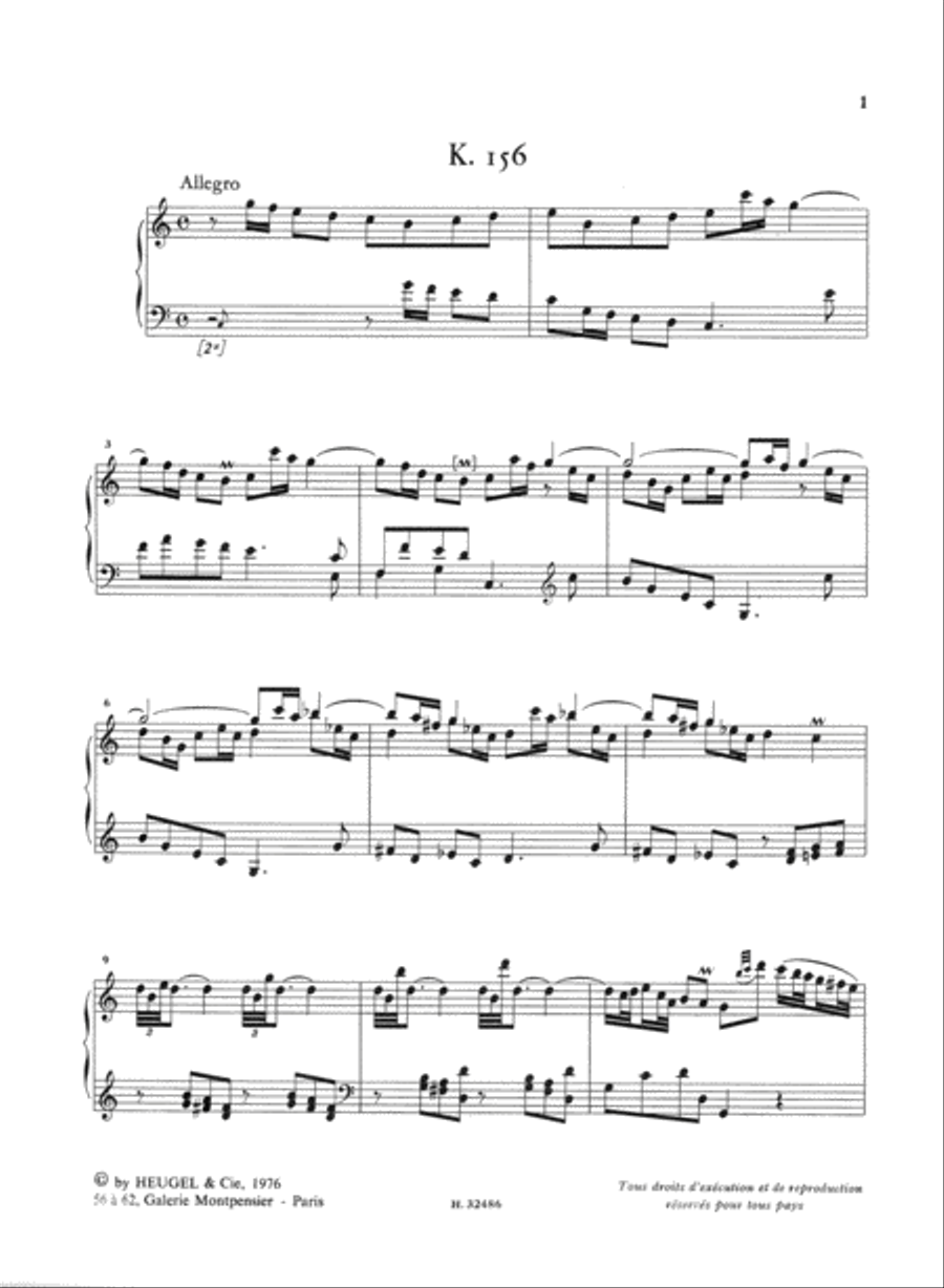 Oeuvres Completes Pour Clavier Volume 4 Sonates K156 A K205 (lp34) Harpsichord scores gallery preview page 2